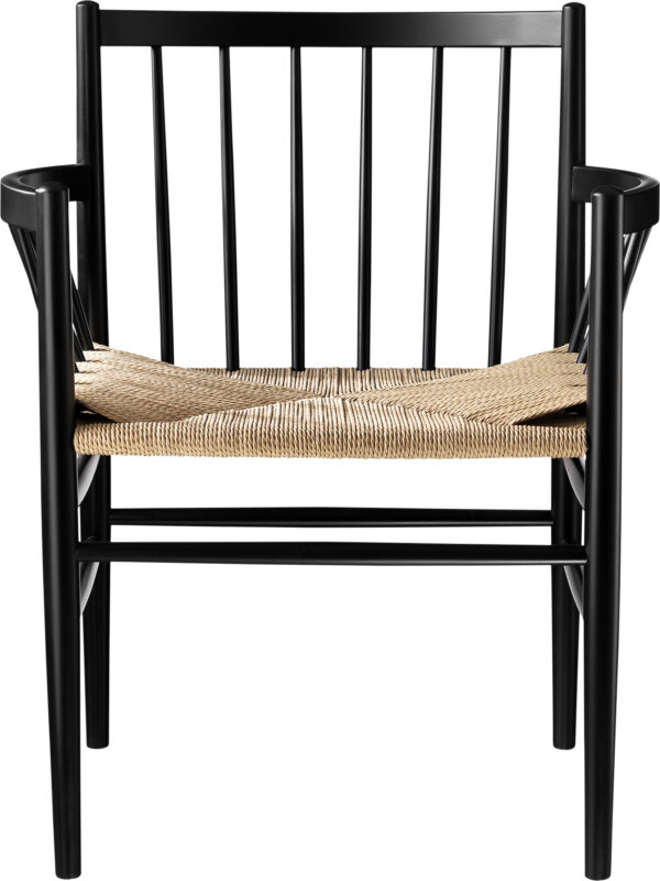 Sort Bøg/natur Flet J81 Stol   5700380841679