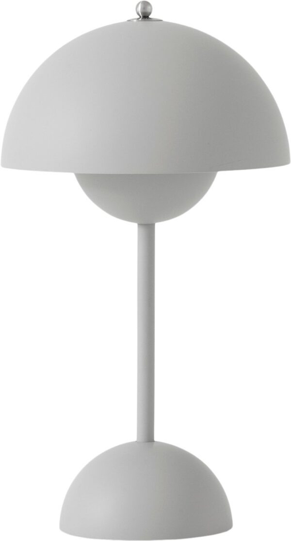 Matt Light Grey Flowerpot Portable Lamp Vp9, Magnetic Charger   5705385036648