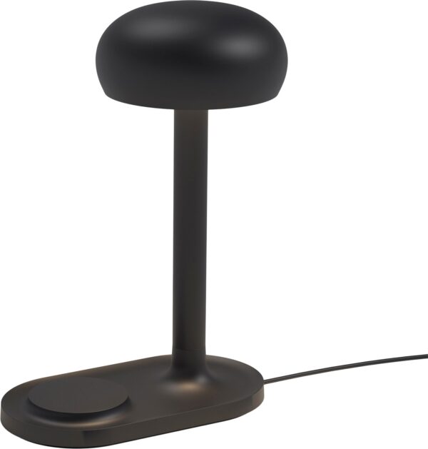 Black Emendo Lampe Med Qi Trådløs Oplader   5706631226103