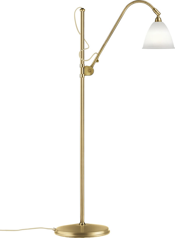 Messing/ Opal Skærm Bl3 Floor Lamp Dia. 16 Brass Base Bone China Shade   5710902051059