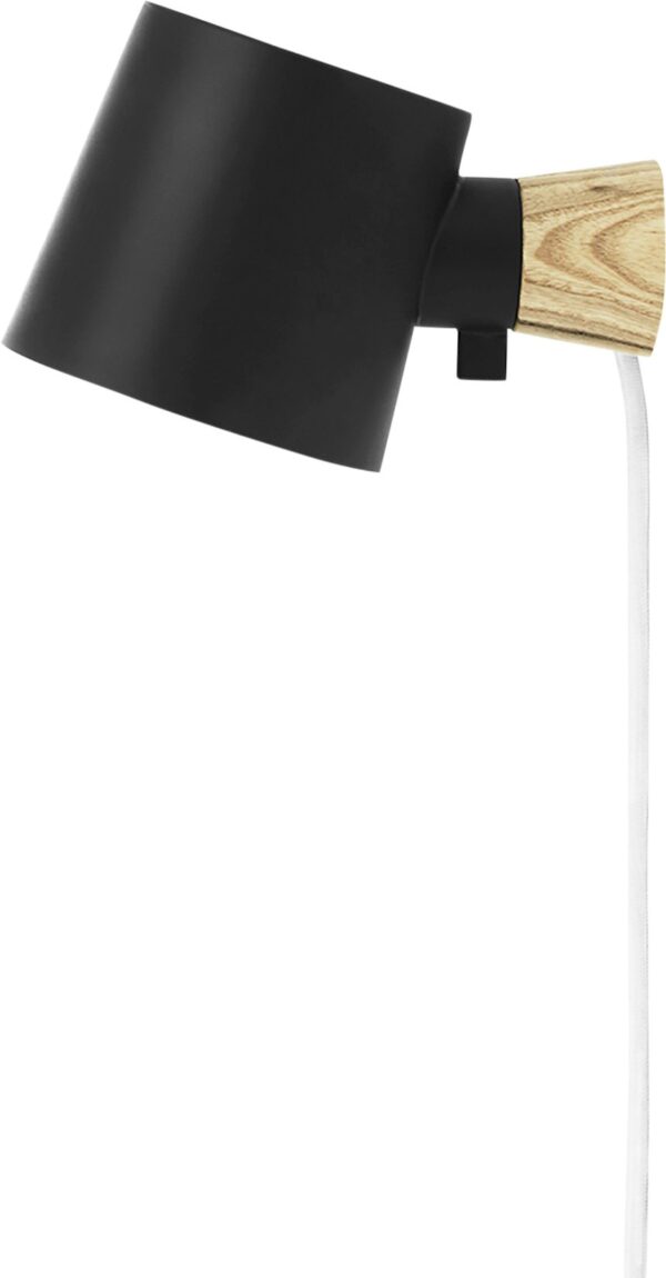 Sort Rise Væg Lampe   5712396012615