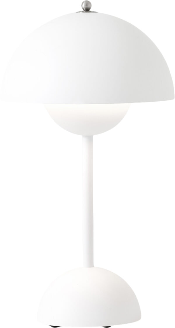Matt White Flowerpot Portable Lamp Vp9, Magnetic Charger   5705385036556